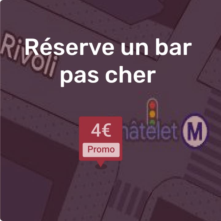 L'application pour réserver un bar avec des réductions